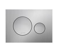 LAUFEN INEO Plaque de déclenchement Moondance, pour élément de WC, commande à deux quantités, H9001160070001, Couleur: Chrome Mat