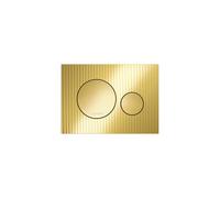LAUFEN INEO Plaque de déclenchement Moondance, pour élément de WC, commande à deux quantités, H9001160010001, Couleur: or brillant