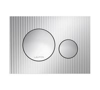 LAUFEN INEO Plaque de déclenchement Moondance, pour élément de WC, commande à deux quantités, H9001160040001, Couleur: chrome