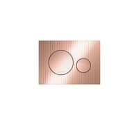 LAUFEN INEO Plaque de déclenchement Moondance, pour élément de WC, commande à deux quantités, H9001161620001, Couleur: or rose brillant