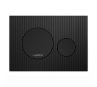 LAUFEN INEO Plaque de déclenchement Moondance, pour élément de WC, commande à deux quantités, H9001167160001, Couleur: Noir Mat
