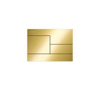 LAUFEN INEO Plaque de déclenchement SKYline, pour élément de WC, commande à deux quantités, H9001180010001, Couleur: or brillant