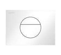 LAUFEN INEO Plaque de déclenchement Sunrise, pour élément de WC, commande à deux quantités, H9001120000001, Couleur: Blanc brillant