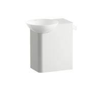 Lavabo encastré Laufen H585IN40001111 485 x 317 x 470 mm, tablette à droite, un trou de robinetterie, sans trop-plein, blanc