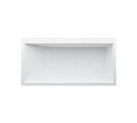 Laufen Mineralguss Badewanne Kartell Version encastrÃ©e angle droit 1700x860x590mm, LED trop-plein Ã©clairÃ©, blanc - H2233310006161