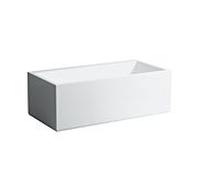 Laufen Baignoire en fonte minérale courante coin cartel droite 1700x860x590mm, avec tablier et trop-plein éclairé par LED, blanc - H2233350006161