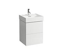 LAUFEN Kartell H4075090336401 48x60x45cm, 2 tiroirs, blanc mat