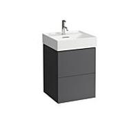 LAUFEN Kartell H4075090336421 48x60x45cm, 2 tiroirs, gris ardoise