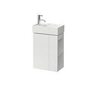 Laufen Kartell Meuble sous-lavabo, 1 porte, charniÃšres Ã gauche, 440x600x270mm, pour WT 815335, H407517033, Coloris: Neige (blanc mat) - H4075170336401