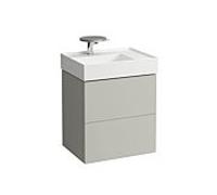 LAUFEN Kartell H4075580336411 58x60x45cm, 2 tiroirs, gris galet