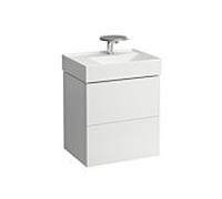 LAUFEN Kartell H4075680336401 60x58x45cm, 2 tiroirs, blanc mat