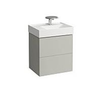 LAUFEN Kartell H4075680336411 60x58x45cm, 2 tiroirs, gris galet