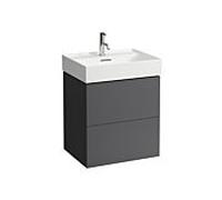 LAUFEN Kartell H4075690336421 58x60x45cm, 2 tiroirs, gris ardoise