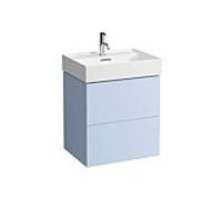 LAUFEN Kartell H4075690336451 58x60x45cm, 2 tiroirs, gris-bleu