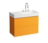 LAUFEN Kartell H4076080336431 88x60x45cm, 2 tiroirs, marron ocre