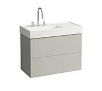LAUFEN Kartell H4076180336411 60x88x45cm, 2 tiroirs, gris galet
