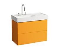 LAUFEN Kartell H4076180336431 60x88x45cm, 2 tiroirs, brun ocre