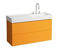 LAUFEN Kartell H4076490336431 118x60x45cm, 2 tiroirs, brun ocre