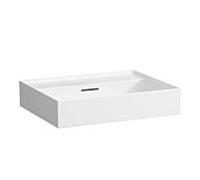 LAUFEN Kartell H8163330001091 , 60x46cm, blanc , chevauchement, sans robinet, céramique saphir