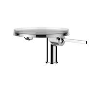 Laufen Mitigeur monocommande de lavabo Kartell, bec fixe, sans soupape de dÃ©charge, gorge 110 mm, chromÃ© - H3113310041101