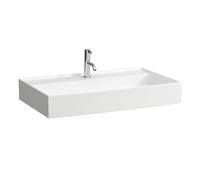 Laufen Kartell lavabo à encastrer, 1 trou pour robinet, sans trop-plein, 800x460mm, H810336, Farbe: Blanc avec LCC