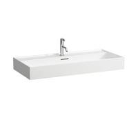 Laufen Kartell lavabo Ã encastrer, 3 trous pour robinet, avec trop-plein, 1000x460mm, H810337, Coloris: Blanc avec LCC - H8103374001081