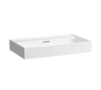 LAUFEN Kartell lavabo à encastrer, sans trou pour robinet, avec trop-plein, 800x460mm, H8103360001091, Couleur: Blanc