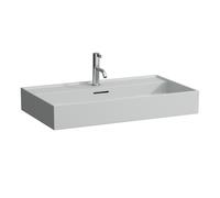 LAUFEN Kartell lavabo à poser, 1 trou pour robinet, avec trop-plein, 800x460mm, H8163367591041, Couleur: Gris mat