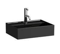 LAUFEN Kartell lavabo à poser, 3 trous pour robinet, avec trop-plein, 450x340mm, H8183300201081, Couleur: Noir brillant