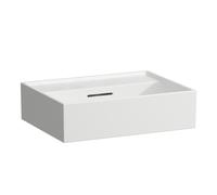 LAUFEN Kartell lavabo à poser, sans trou pour robinet, avec trop-plein, 450x340mm, H8183307571091, Couleur: Neige (blanc mat)