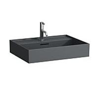 LAUFEN Kartell lavabo H8103337581041 sous, avec trop - plein, 2000 trou de coulée, le graphite mat