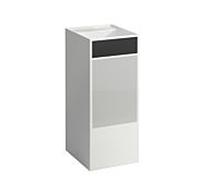 LAUFEN Kartell lavabo H811331D031121 37,5x43,5x90cm, décor, surfaces colorées noir et gris, sans trop-plein, sans trou pour robinet