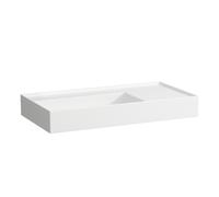 LAUFEN Kartell lavabo, sans trou pour robinet, sans trop-plein, tablette à droite, 900x460mm, H8103380001121, Couleur: Blanc