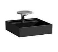LAUFEN Kartell lave-mains 8153310201111 46x46cm, noir, trou de robinetterie 2000