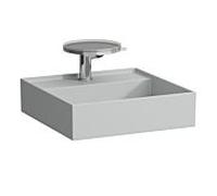 LAUFEN Kartell lave-mains 8153317591111, 46x46cm, gris, trou pour robinet 2000