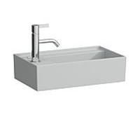 LAUFEN Kartell lave-mains 8153357591121, 46x28cm, gris, sans trou pour robinet à gauche, céramique saphir