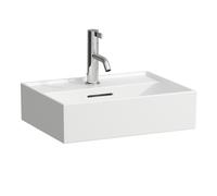 LAUFEN Kartell Lave-mains, encastrable, 3 trous de robinetterie, avec trop-plein, 450x340mm, H8153300001081, Couleur: Blanc