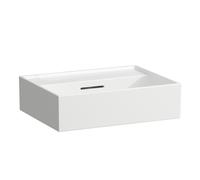 LAUFEN Kartell Lave-mains, encastré, sans robinetterie, avec trop-plein, 450x340mm, H8153300001091, Couleur: Blanc