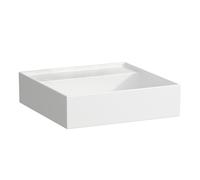 LAUFEN Kartell Lave-mains, encastré, sans robinetterie, sans trop-plein, 460x460mm, H815331A001121, Couleur: Blanc avec LCC Active