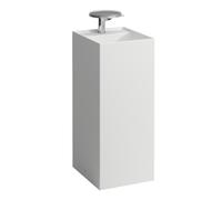 LAUFEN Kartell Lave-mains, posé, 3 trous pour robinet, sans trop-plein, 375x435x900, H8113317571581, Couleur: Blanc Mat