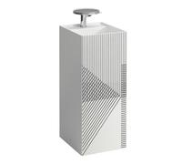 LAUFEN Kartell Lave-mains, posé, 3 trous pour robinet, sans trop-plein, 375x435x900, H811331D011581, Couleur: Réseau de lignes gris
