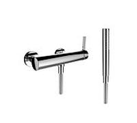 LAUFEN Kartell Mitigeur monocommande de douche pour montage apparent, un consommateur, avec accessoires, chromé, H3313370041411