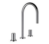 LAUFEN Kartell Mitigeur lavabo 3 trous H3123330812201 PVD, bec orientable 166mm, sans vidage