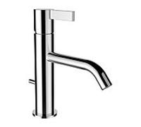 LAUFEN Kartell mitigeur lavabo H3113310901201 Inox , bec fixe 135mm, sans robinet de vidange