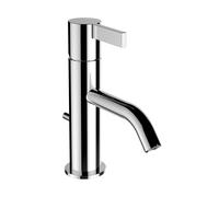 LAUFEN Kartell Mitigeur monocommande de lavabo, bec fixe, avec robinet de vidange, saillie 115 mm, H3113310041011, Couleur: chrome
