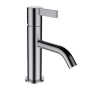 Laufen Running Kartell Mitigeur monocommande de lavabo, bec fixe, sans robinet de vidange, saillie 115 mm, Coloris: acier inoxydable brossÃ© - H3113310901001
