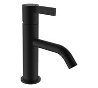 LAUFEN Kartell Mitigeur monocommande de lavabo, bec fixe, sans robinet de vidange, saillie 115 mm, H3113310811001, Couleur: PVD noir titane mat