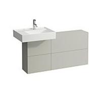 LAUFEN Kartell vasque 120x61x27cm 4082910336411, découpe à gauche, gris galet