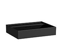 LAUFEN Kartell vasque à poser H8163330001091, 60x46cm, noir, sans trou pour robinet, céramique saphir