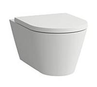 LAUFEN Kartell WC suspendu, chasse deau basse, sans rebord, 545x370x355mm, H8203377570001, Couleur: Neige (blanc mat)
